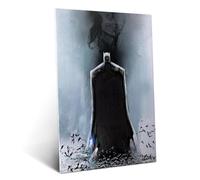 Displate Officiel DC Comics Poster Métallique Fixation Magnétique Licence Officielle Image Affiche de Haute Qualité Batman Light Absorption - Black Mirror - Größe M - hauteur 45 cm largeur 32 cm.