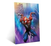 Displate Officiel Marvel Poster Métallique Fixation Magnétique Licence Officielle Image Affiche de Haute Qualité Spiderman Game - Peter hauteur 67,5 cm largeur 48 cm -