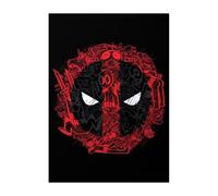 Displate Officiel Marvel Poster Métallique Fixation Magnétique Licence Officielle Image Affiche de Haute Qualité Deadpool - Deadpool Sign 32x45cm - Matt