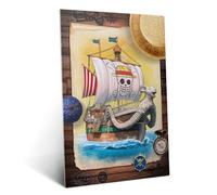 Displate Officiel One Piece Poster - Live Action Going Merry: Grand Line Voyage - Métallique Fixation Magnétique Licence Officielle Image Affiche de Haute Qualité 67.5 cm x 48 cm