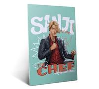 Displate Officiel One Piece Poster - Live Action Sanji: The Chef - Métallique Fixation Magnétique Licence Officielle Image Affiche de Haute Qualité 45 cm x 32 cm