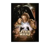 Displate Officiel Star Wars Poster Métallique Fixation Magnétique Licence Officielle Image Affiche de Haute Qualité Star Wars Episode III: Revenge of the Sith 32x45cm