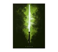 Displate Officiel Star Wars Poster Métallique Fixation Magnétique Licence Officielle Image Affiche de Haute Qualité Luke hauteur 67,5 cm largeur 48 cm
