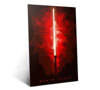 Displate Officiel Star Wars Poster Métallique Fixation Magnétique Licence Officielle Image Affiche de Haute Qualité Darth Vader hauteur 67,5 cm largeur 48 cm
