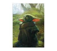 Displate Officiel Star Wars Poster Métallique Fixation Magnétique Licence Officielle Image Affiche de Haute Qualité Baby hauteur 67,5 cm largeur 48 cm