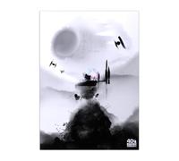 Displate Officiel Star Wars Poster Métallique Fixation Magnétique Licence Officielle Image Affiche de Haute Qualité Empire 32x45cm