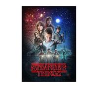Displate Officiel Stranger Things Métallique Fixation Magnétique Licence Officielle Image Affiche de Haute Qualité Season 1 Characters Poster hauteur 67,5 cm largeur 48 cm