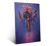 Displate Officiel Stranger Things Métallique Fixation Magnétique Licence Officielle Image Affiche de Haute Qualité Demogorgon Art hauteur 67,5 cm largeur 48 cm
