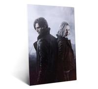 Displate Poster en Métal Resident Evil Two Paths Intertwined Affiche Murale Décorative pour Chambre à Coucher Monture Magnétique 32 x 45 cm