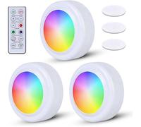 Display Cabinet Lights, Colors Changing Cabinet Lights, Round Touch Lamp for Cabinet