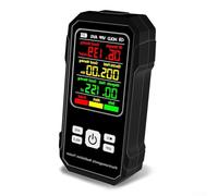 Display Plus Alarme sonore pour maison de test de force de champ magnétique Détecteur de rayonnement électromagnétique avec Electric Plus (Noir)