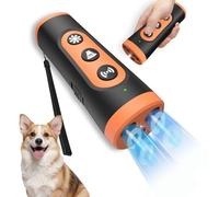 Dispositif anti-aboiement à ultrasons pour chiens - Dispositif anti-aboiement portable pour petits et grands chiens - Pour l'intérieur et l'extérieur - Appareil anti-aboiement LED - Répulsif contre