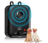 Dispositif anti-aboiement automatique pour le contrôle des aboiements des chiens, dispositif dissuasif ultrasonique rechargeable pour chiens, extérieur et intérieur noir