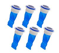 Dispositif anti-refoulement de sol 6 pièces | Valve unidirectionnelle, siphon de sol en silicone réglable pour évier - Insert de drainage Bouchon de vidange Attrape-cheveux Scellant Joint de piège à c