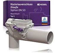 Dispositif anti-retour Kessel Staufix siphon 73051 DN 50, pour siphons de lavabo