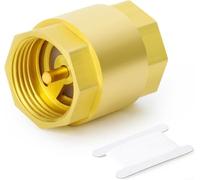 Dispositif anti-retour pour système d'eau en laiton 1/2" (1/2) | Design à piston, débit unidirectionnel fiable, contrôle du système d'eau, construction en laiton, installation verticale