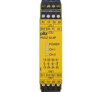Dispositif d'arrêt d'urgence 24VACDC 3n/o 1n/c - Relais de sécurité DC EN954-1 Cat 4 PNOZ ...