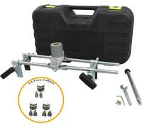 Dispositif de fraisage T-Mech pour le fraisage de gorges de serrure ; gabarit de fraisage ; gabarit de perçage pour le montage de serrures