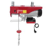 Dispositif de levage électrique 1800 W, treuil électrique 1000 kg/500 kg, palan avec télécommande sans fil de 80 m et câble en acier de 12 m, treuil de grue avec IP40 et arrêt d'urgence pour atelier