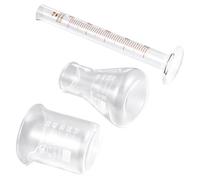 Dispositif de Mesure de Laboratoire en Verre 3 Pièces 10ml 50ml | Graduation Lisible, Résistance Chimique, Usage la Cuisine et Pâtisserie, Ensemble Compact pour Dosage Précis