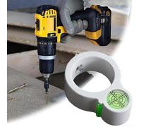 Dispositif de nivellement pour perceuses électriques avec circulaire pour niveau à bulle pour aider la précision dans la décoration murale et la pose de pipelines (vert)