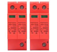 Dispositif de Protection 2P 40kA FXD1 - PV40, parafoudre photovoltaïque DC, Installation Rail Simple - Haute capacité de décharge, fenêtre visuelle indicatrice, Durable et sûr (C.C 750 V)