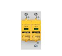Dispositif de Protection Contre Les surtensions, DC 500V 800V 1000V 2PDC1000V, 20KA ~ 40KA, parafoudre Basse Tension, Rail Din Domestique, Protecteur à 2 pôles