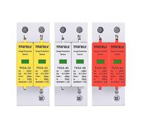 Dispositif de protection contre les surtensions Dispositif de parafoudre basse tension AC SPD Parafoudre Parasurtenseur 385V 20KA 40KA 60KA 35mm Montage sur rail DIN (20-40KA)