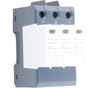 Dispositif de protection contre les surtensions tripolaire de 40 kA, 1 500 V CC, pour montage sur rail DIN, protection contre les surtensions pour installations photovoltaïques basse tension