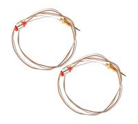 Dispositif de Protection D’allumage Encastrable pour Cuisinière à Gaz 2pcs | Acier Inoxydable, Capteur Thermocouple Cuisine, Format Beige, Usage Domestique