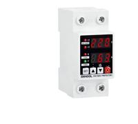 Dispositif de protection réglable sur Rail Din, dispositif de protection contre les surtensions et les sous-tensions, ac 220V/110V, 1~63a, auto-récupération retardée