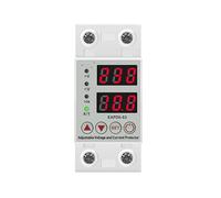 Dispositif de protection surtension et sous-tension réglable sur rail AC 40 A 63 A 230 V, relais contre les surintensités(25 V,Voltage Current R)