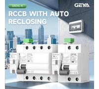 Dispositif de réenclenchement automatique GEYA RCCB, disjoncteur automatique à réenclenchement automatique, 2P 40A 0.03A (30mA), disjoncteur intelligent RCD, type AC