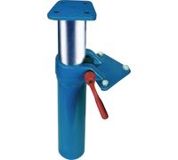 Dispositif de réglage en hauteur pour mâchoires de 120 mm de largeur, avec fixation à quatre trous, pivotant à 360°