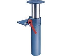 Dispositif de réglage en hauteur pour mâchoires de 140 mm de largeur, avec fixation à deux trous, pivotant à 360°