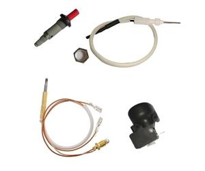 Dispositif de sécurité pour chauffage extérieur : interrupteur à impulsion | Interrupteur à bascule thermocouple pour protection contre les flammes, construction en métal durable pour un éclairage