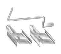 Dispositif de serrage de 6,35 mm, clip rotatif en métal très résistant | Lot de 20 tendeurs de fil barbelé pour extérieur, jardin, chemin, arrière-cour, ferme, terrasse et pelouse