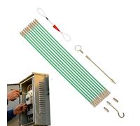 Dispositif de tirage de câbles - jeu de tiges en fibre de verre pour aide à la pose de câbles | Extracteur de câble électrique pour cannes à poisson | pour électriciens, techniciens, construction, bri