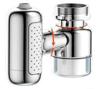 Dispositif d'extension de robinet en laiton avec capacité de pivotement d'angle et 4 modes sélectionnables, y compris douche et pulvérisateur (D)
