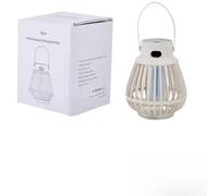 Dispositif Électrique Anti-Insectes Lumière Violette 2000V Portable pour Jardin Terrasse Rechargeable 2000mAh Élimination Rapide ABS 14x14x17.5cm(1)