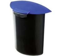Dispositif pour déchets HAN MOON 1839-14 6 l (l x H x P) 25 x 31.5 x 14.4 cm polypropylène noir, bleu 1 pc(s)
