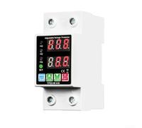 Dispositif Protection Tension 63A Reset Auto DIN | Écran double LCD, surveillance voltage en pour temps réel, réglages personnalisables, pour idéal tableau électrique