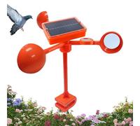 Dispositif Solaire Anti-oiseaux - Système Anti-parasitaire Rotatif À 30,5 Cm, Unité De Dissuasion Des Animaux Extérieure Étanche, Protection Contre Le Bruit Ultrasonique | Pour Jardin, Cour, Ferme, To