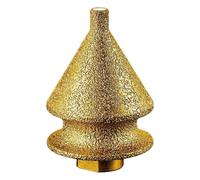 Disque à chanfreiner fileté pour meuleuse d'angle en carbure de silicium doré, chanfreinage de carrelage, foret multifonction pour grossissement des trous en céramique (B, taille unique)
