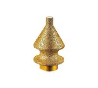 Disque à chanfreiner fileté pour meuleuse d'angle en carbure de silicium doré, chanfreinage de carrelage, foret multifonction pour grossissement des trous en céramique, fraisage à rainures (A, taille
