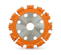 Disque à découper le bois 5"/125 mm - Lame de scie au carbure BGTEC pour racine d'arbre, tronc, bois, caoutchouc dur, plastique