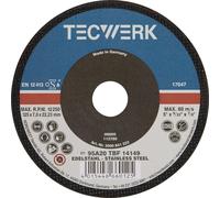 Disque à ébarber D125 x S7 mm, alésage conique 22,23 mm TECWERK