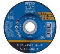 Disque à ébarber déporté universel acier et inox - 125x7,2mm - par 10 PFERD