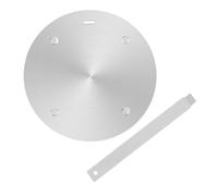 Disque à Induction en Acier Inoxydable, 1 Pièce, Plaque | Adaptateur de Chaleur Argenté, Facile à Nettoyer et Ranger, pour Cuisson, Décongélation, Usage Quotidien