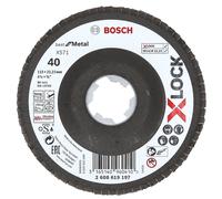 BOSCH Plateau a lamelles PRO X571, bombé, 115 mm, G40, X-Lock 2608619197